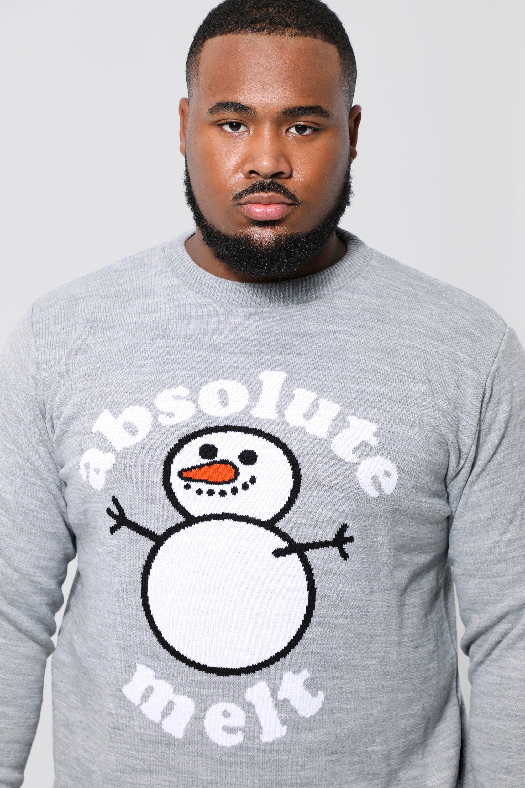 Grey christmas jumper mens hotsell